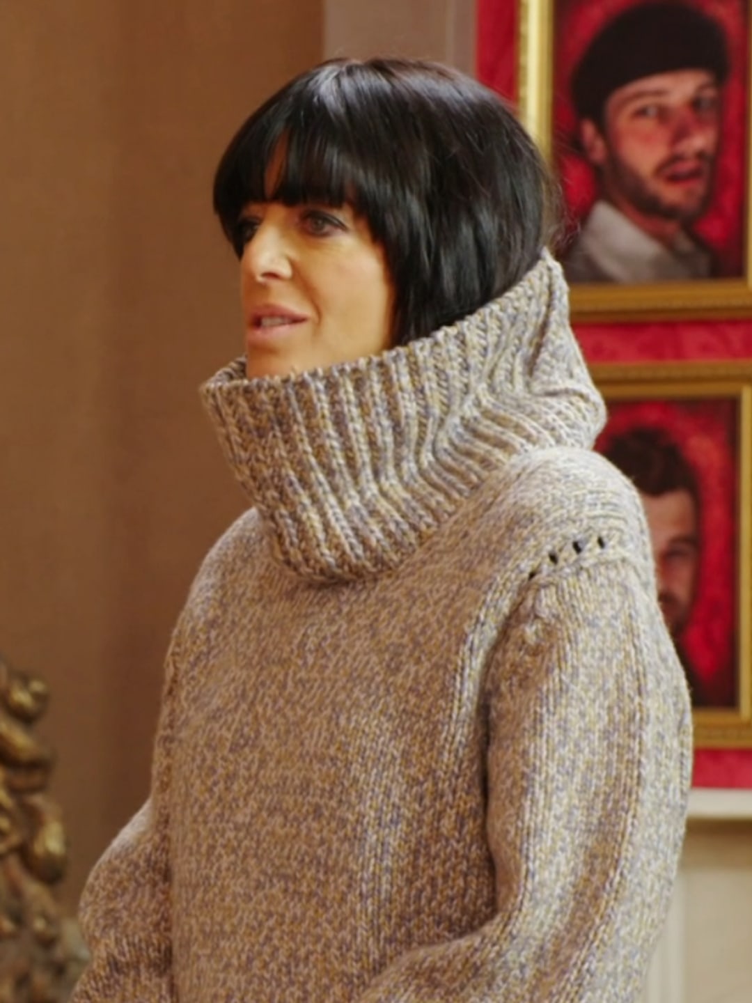 Claudia Winkleman on the set of The Traitors Season 2