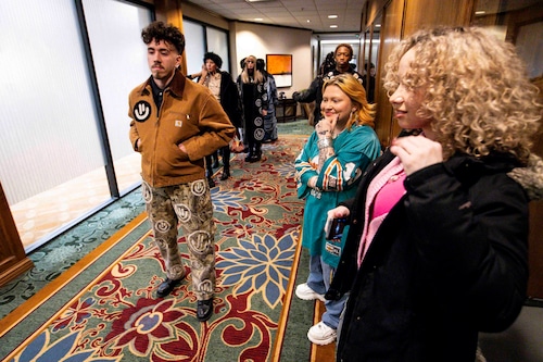 Purely Michigan: Models stun in winter designs at outdoor runway show