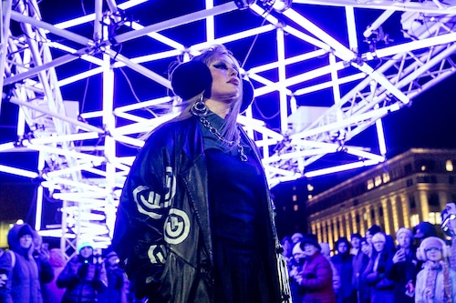 Purely Michigan: Models stun in winter designs at outdoor runway show
